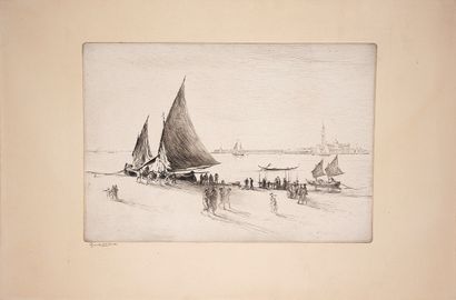 Edgar CHAHINE (1874-1947)
Riva degli Schiavoni,...