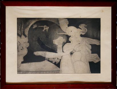 Tristan BASTIT (1941-)
Dumbo et ses amis
Eau-forte...