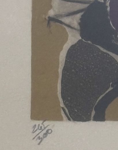DEFOSSEZ
Still life with a vase of flowers
Lithograph...