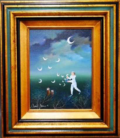 Daniel BONNEC (1962-)
La nouvelle lune
Huile...