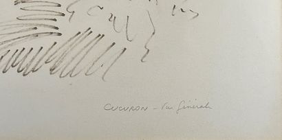 L. LELUFFEL
Cucuron, general view
Brown ink...