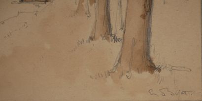 Eugène BEJOT (1867-1931)
Quarry, gray morning
Graphite...