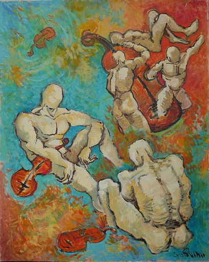 Ruben GROSMAN (1914-2010)
The Ghosts of Music
Oil...