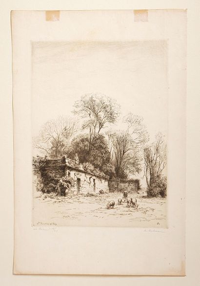 Maurice ACHENER (1881-1963)
- Le Planay
Eau-forte...