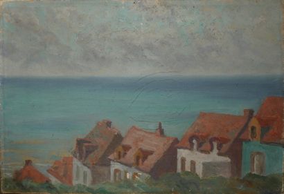 Emile BRUNEAU (XXème s.)
Bord de mer
Huile...