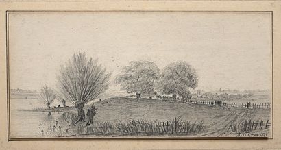 Auguste DELATRE (1822-1907)
- Landscape with...