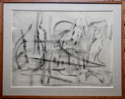 Bernard SABY (1925-1975)
Untitled, 1962
Black...
