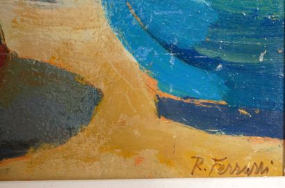 Robert FERRUZZI (1927-2010)
Barques sur la...