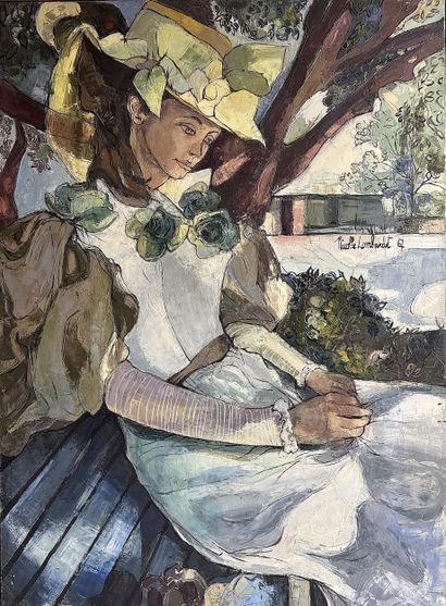 Nicolle LOMBARDET (20th c.)
Woman seated...
