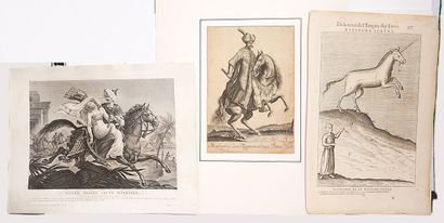 Trois gravures anciennes sur le thème de...