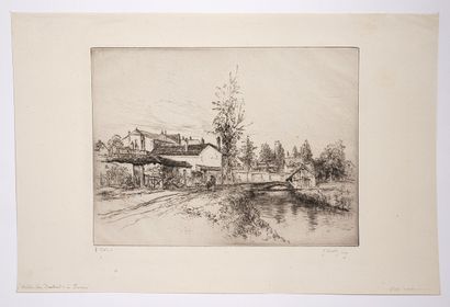 Gustave LEHEUTRE (1861-1932)
- Le soir à...