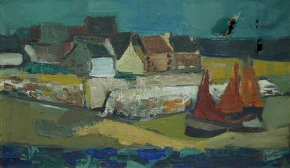 Claude ALIOTTI (1925-1989)
Bateaux de pêche...