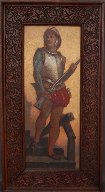 Auguste JOUVE (1846-1905)
The lansquenet
Oil...