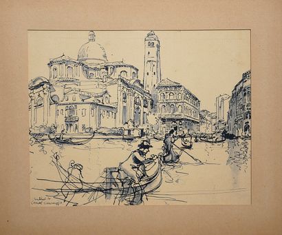 Auguste LEPERE (1849-1918)
Venice
Two inks...