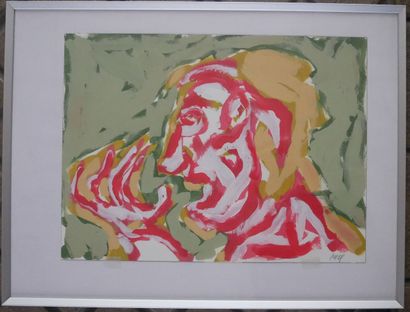 Contemporary school
Bust in profile
Gouache...