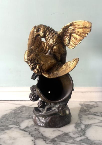 Léon BUREAUD (1866-1906)
Two sparrows confronting...
