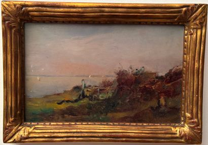 Ecole moderne
Bord de mer
Huile sur panneau
16...