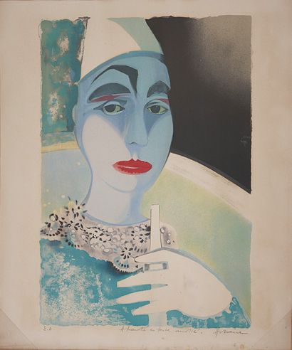 Camille HILAIRE (1916-2004)
Le clown - l'Auguste
Lithographie...
