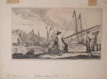 Lot de huit gravures anciennes dépareillées...