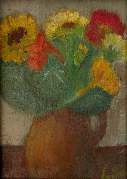 Ecole moderne
Bouquet de fleurs
Huile sur...