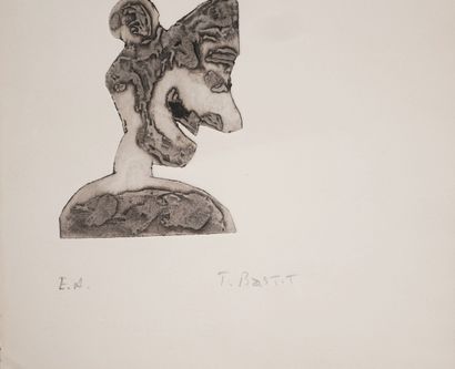 Tristan BASTIT (1941-)
Buste de profil
Estampe...