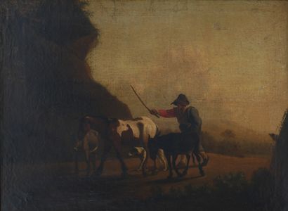 19th c. school.
Shepherd with his leading...