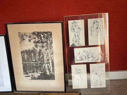 Miscellaneous mismatched prints and engr...