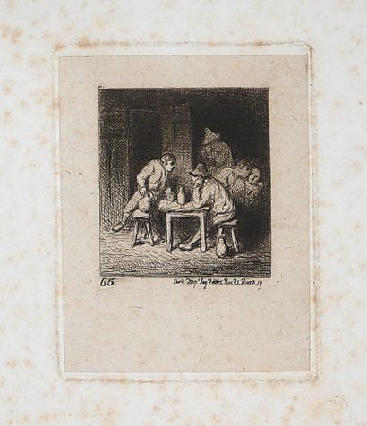 Lot de treize gravures anciennes dépareillées...