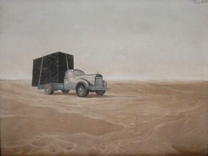 Roland CAT (1942-2016)
Truck-portrait
Oil...