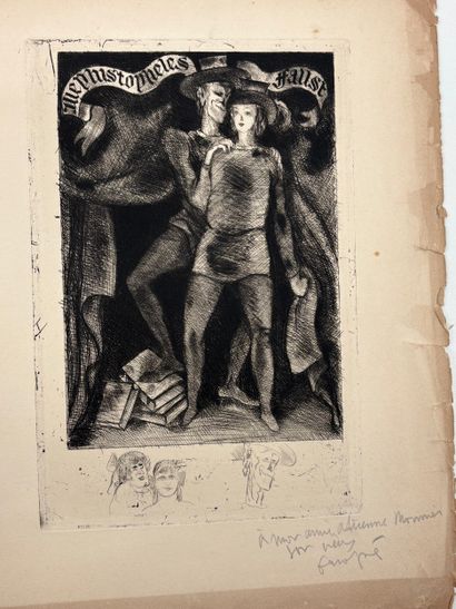 Lot :
- Marc CHAGALL (1887-1985)
L'échelle...