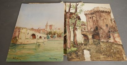 André BOUDREAUX (1881-1970)
Landscapes including...