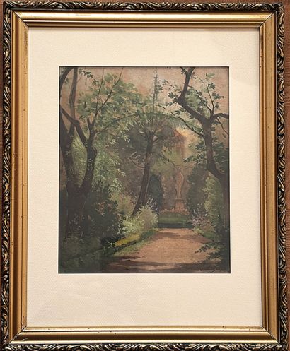 Modern school
Perspective in a park
Watercolor...