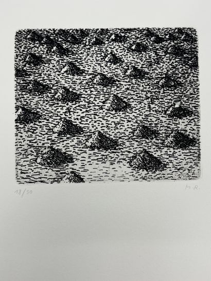Markus RAETZ (1941-2020) 
Petit tas
Gravure...