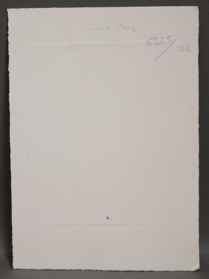 Enrico BAJ (1924-2003)
UBU
Gravure signée...