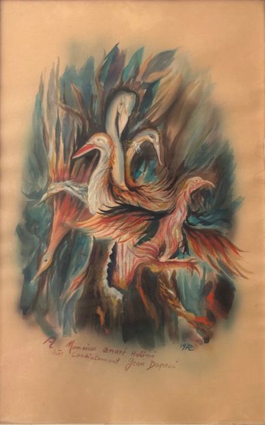 Jean DAPRAI (1929-2019)
The birds
Watercolor...