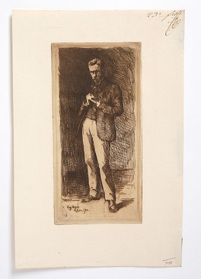 Eugène BEJOT (1867-1931)
Le dessinateur debout,...