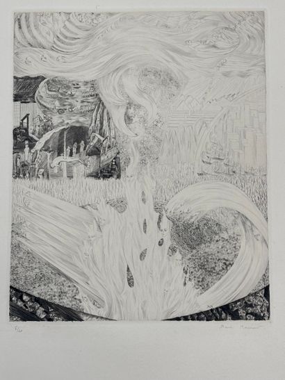 Lot :
- Marc CHAGALL (1887-1985)
L'échelle...