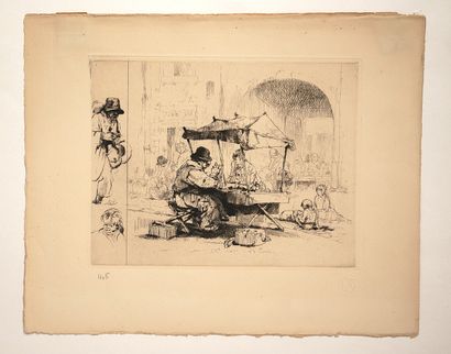 Auguste BROUET (1872-1941)
- Le joueur de...
