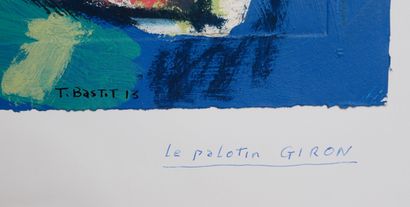 Tristan BASTIT (1941-)
Le palotin giron
Gouache...