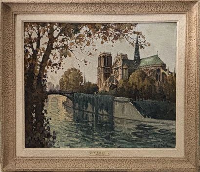 R. ETEVE
Chevet de ND de Paris
Oil on canvas...