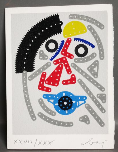 Enrico BAJ (1924-2003)
Vitratto meccanico
Lithographie...