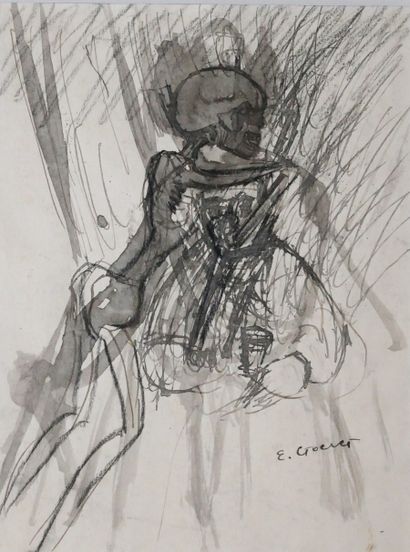 Edouard GOERG (1893-1969)
Squelette
Encre...