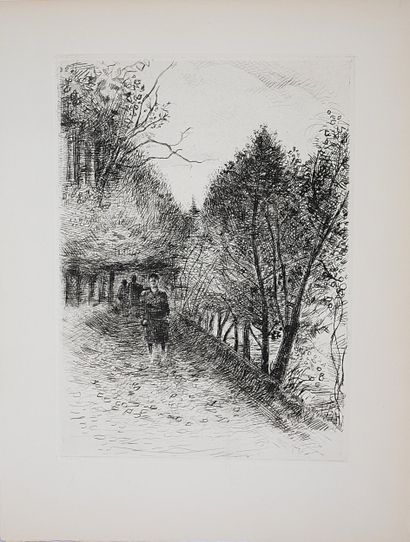 Robert LOTIRON (1886-1966)
- River bank and...