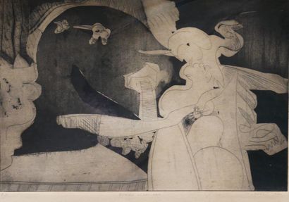 Tristan BASTIT (1941-)
Dumbo et ses amis
Eau-forte...