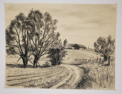Jacques CIRY (1914-1982)
- Farm in Lorraine
-...