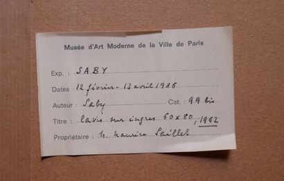 Bernard SABY (1925-1975)
Sans titre
Lavis...