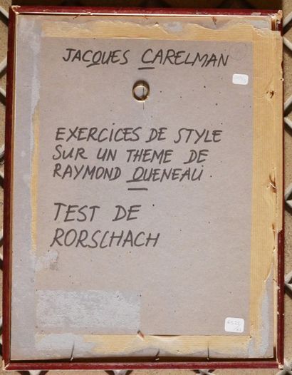Jacques CARELMAN (1929-2012)
Exercises in...