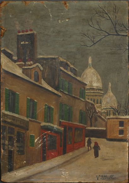 Ecole moderne
Montmartre enneigé
Huile sur...