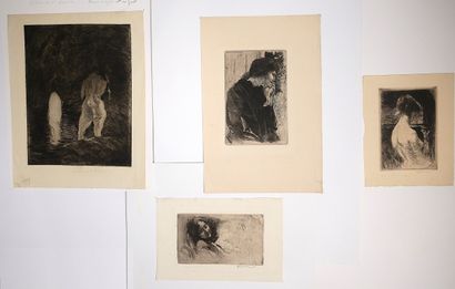 Albert BESNARD (1849-1934)
- Dos de femme
Eau-forte...