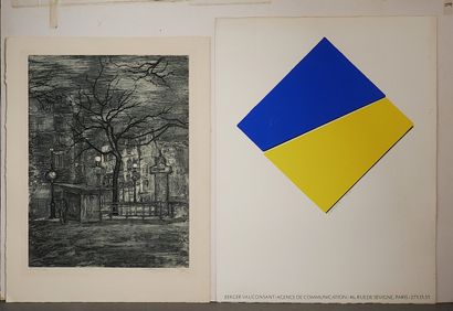Important lot de gravures et lithographies...